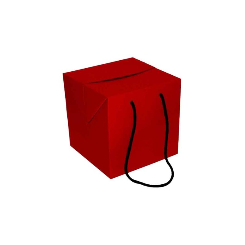 Caixa cubo vermelho