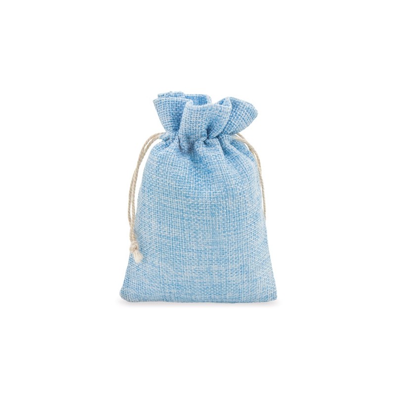 Polyester pouch with drawstring
