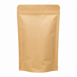 Stand Up Kraft Zip Closure...