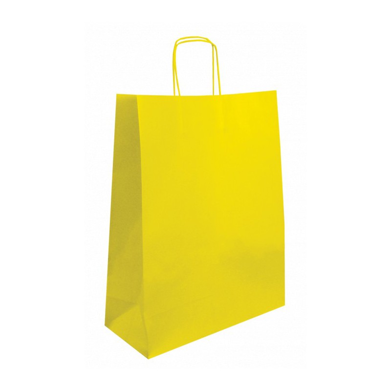 Twisted Wing Paper Bag yellow