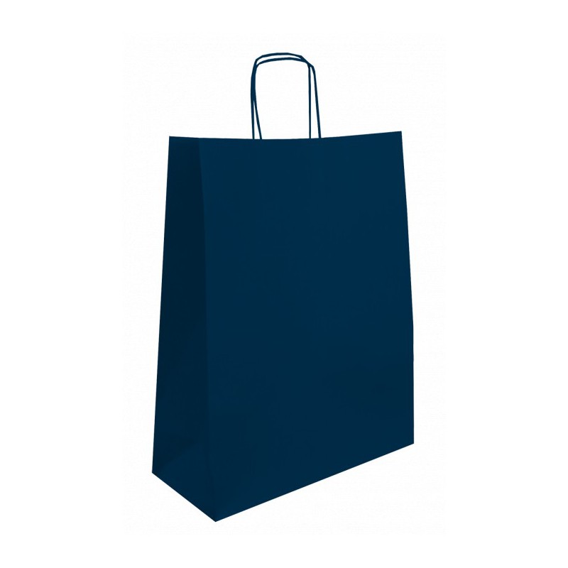 Twisted Wing Paper Bag navy blue