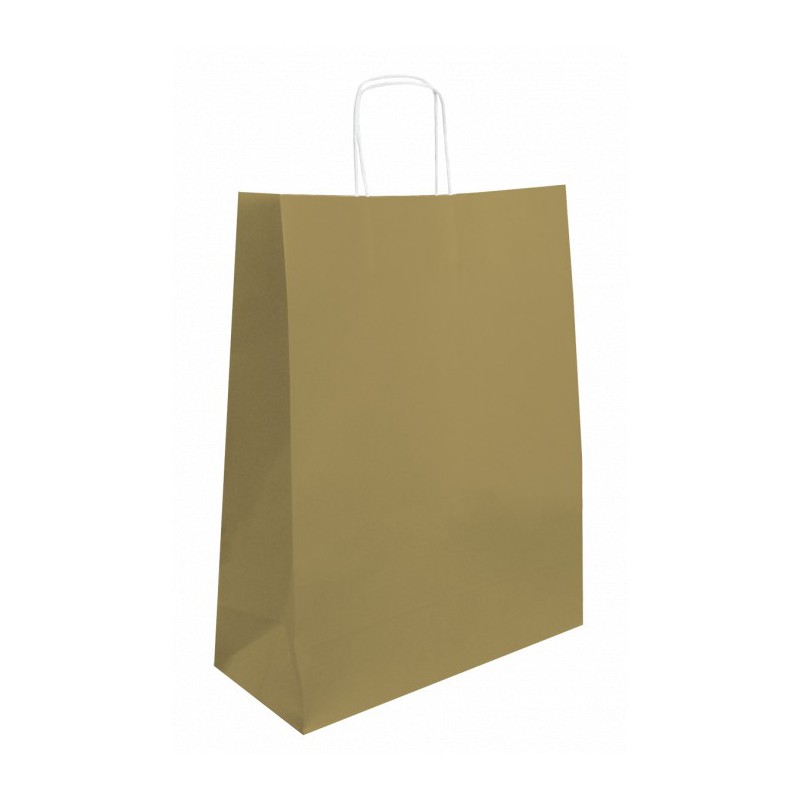 Twisted Wing Paper Bag gold 