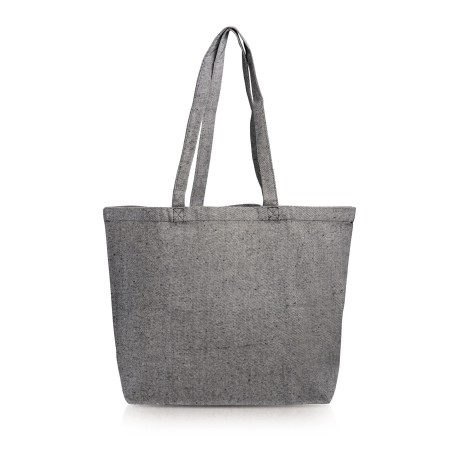 Bolsa de algodón reciclado de 280 g/m2 con fuelle Bolsa de algodón reciclado de 280 g/m2 con fuelle